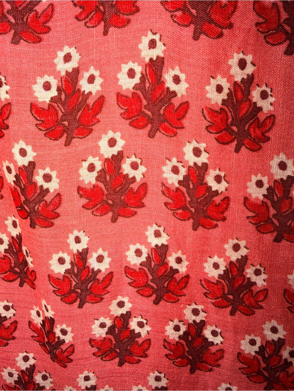 J.Crew Printed Pink V-Neck Tie-Waist Dress - Picture 9 of 11